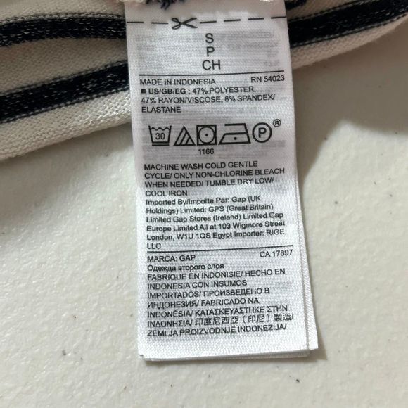 Gap Tee Shirt Striped Dress Womens Small - Picture 6 of 6